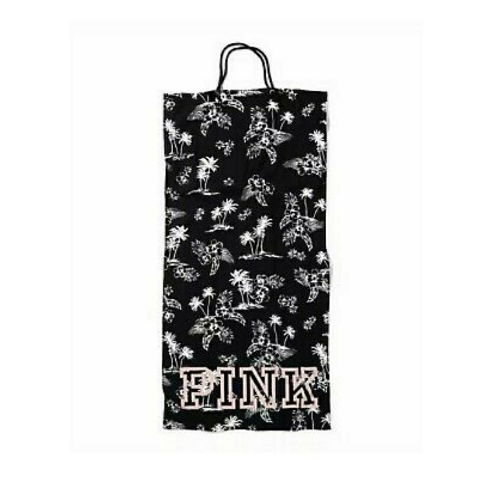 VS Pink Packable Beach Towel Island Vibes